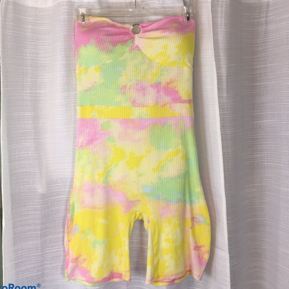 NWT Derek Heart Sexy Tie Dye Unitard Romper Sz XL